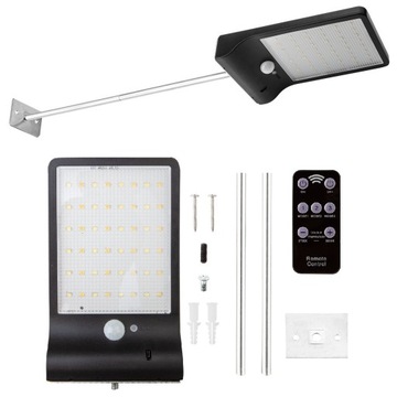 Lampa solarna uliczna + pilot SMD LED 450 lm