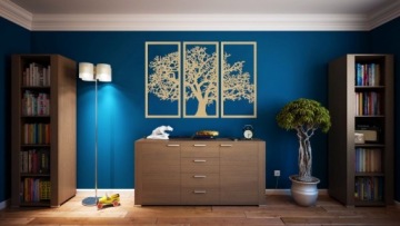 Деревянное украшение TREE TRIPETTIC IMAGE 50x73