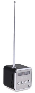 ПОРТАТИВНОЕ FM-РАДИО НА БАТАРЕЯХ СО СВЕТОДИОДНЫМ ДИНАМИКОМ