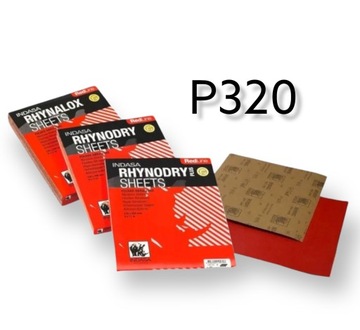 Бумага INDASA Red-Line Rhynowet P320 на водной основе