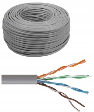 PRZEWÓD KABEL SIECIOWY UTP SKRĘTKA CAT5E CCA 50m