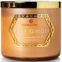 COLONIAL CANDLE - ROSE GINGER- 411g