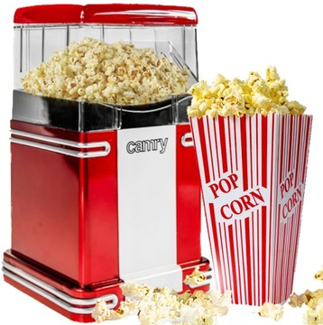 Maszynka do Robienia Popcornu Domowa Maszyna Bez Tłuszczu Moc 1200W Automat