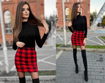 МИНИ-ЮБКА В КЛЕТКУ, ЮБКА-КАРАНДАШ, S/M