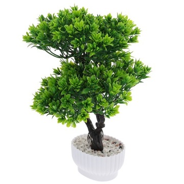 SZTUCZNY KWIAT DUŻA DONICA W DONICZCE SZTUCZNE DRZEWO BONSAI