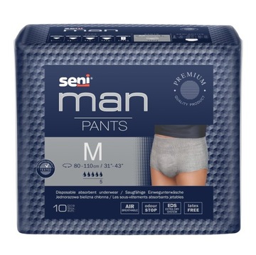 SENI MAN PANTS M bielizna chłonna dla mężczyzn 10szt. chłonność 5/5