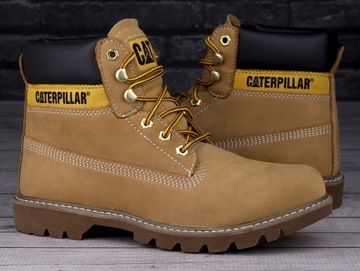 Buty męskie zimowe Caterpillar Colorado 2.0 HONEY SKÓRA WYSOKIE