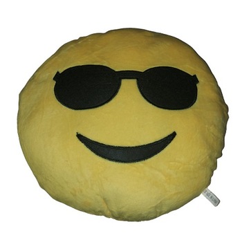Poduszka Pluszowa Emotka żółta 27cm