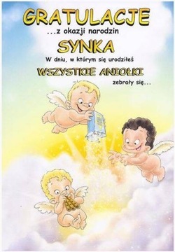 Karnet kartka okolicznościowa NARODZINY DZIECKA