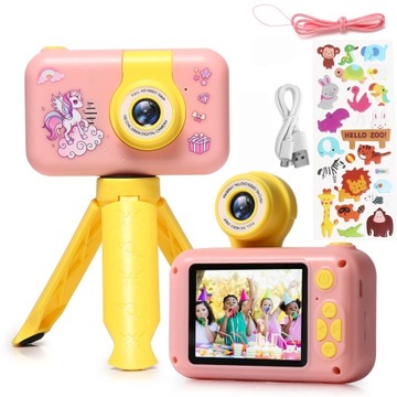 Zabawki z aparatem dla dzieci 2,4-calowy ekran IPS Zoom cyfrowy Zabawki