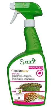KARATE SPRAY NA MSZYCE SUMIN WCIORNASTKI GĄSIENICE MISECZNIKI RTU 1 LITR