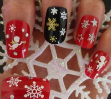 3D наклейки для ногтей Рождество БОМБКИ Y27