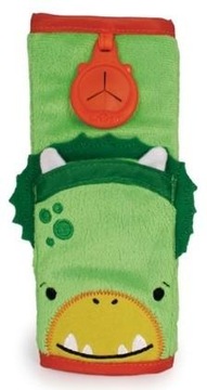 Trunki Nakładka na pas samochodowy. Snoozihedz - Dino -Zielona