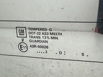 CADILLAC ESCALADE 02-06R SKLO (OKNO) ZADNÍ KRYT KUFRU ORIGINÁLNÍ OEM