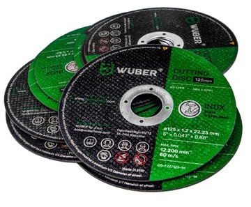 ДИСКИ РЕЖНЫЕ ПО МЕТАЛЛУ 125х1,2 ММ НАБОР ИЗ 20 ДИСКОВ ДЛЯ НЕржавеющей СТАЛИ