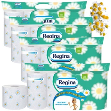 Papier toaletowy REGINA Rumiankowy ZESTAW 32 Rolek