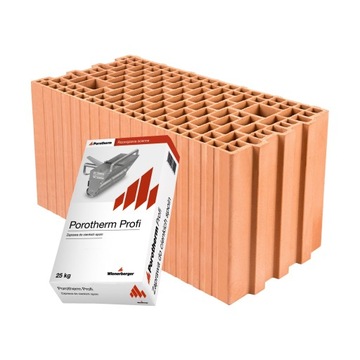 Pustak ceramiczny Porotherm 25 E3 PROFI