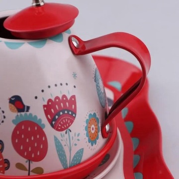 БОЛЬШОЙ ЧАЙНЫЙ НАБОР ЦВЕТОВ ПОДНОС ТАРЕЛКИ ЧАШКИ КУХОННЫЙ НАБОР