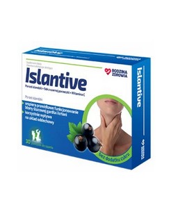 Islantive 30 pastylek do ssania GARDŁO chrypka ISLA NTIVE porost islandzki