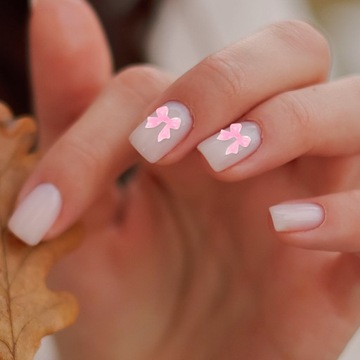 200 szt. Charms do zdobienia paznokci Manicure Ozdoby z kokardką