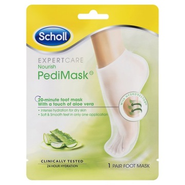 SCHOLL SKARPETKI DO STÓP NAWILŻAJĄCE Z ALOESEM MASKA DO STÓP