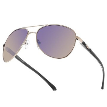 Okulary Aviator POLARYZACYJNE LUSTRZANKI Uniseks PRZECIWSŁONECZNE UV400