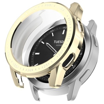Etui, case z osłoną ekranu na zegarek Xiaomi Watch S3 47 mm, Bizon, cover