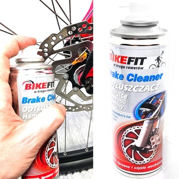 BIKE-FIT CLEANER DO MYCIA ODTŁUSZCZANIA TARCZ HAMULCA SPRAY 200ml