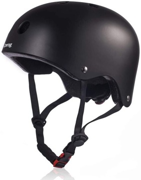 KASK ROWEROWY SPORTOWY CZARNY ROZMIAR S