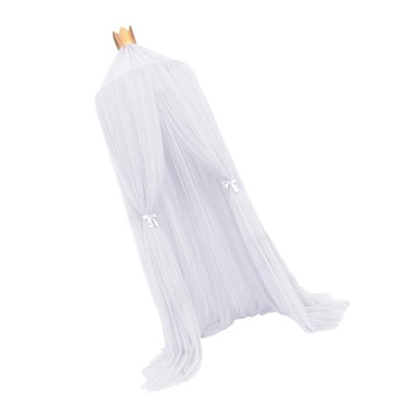 Dome Princess Bed Canopy Play Namiot Zasłony Białe
