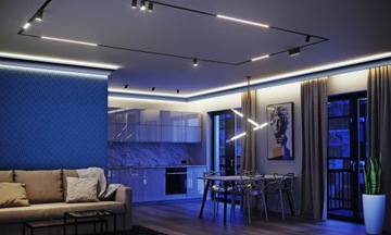 ЗАКРЫТАЯ ПОТОЛОЧНАЯ ПОЛОСКА CORNING ПОД СВЕТОДИОДОМ