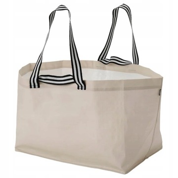 IKEA GORSNYGG duża torba JASNOBEŻOWA 71L, 57x37x39