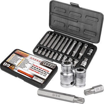 RICHMANN BITY SPLINE ZESTAW M4-M18 KOMPLET 22SZT. C6938 KLUCZE NASADKI