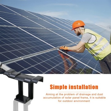 16 ДРЕНАЖНЫХ ЗАЖИМОВ для слива воды с фотоэлектрических солнечных панелей диаметром до 35 мм.