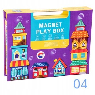 Tablica magnetyczna edukacyjna Puzzle Domy 3+