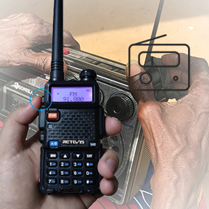 Двухдиапазонная рация Retevis RT5R (черный, 1 шт.)