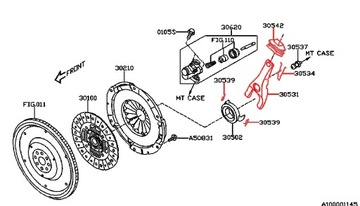 ВИЛКА SUBARU LEGACY OUTBACK, ПОВОД СЦЕПЛЕНИЯ, КРЫШКА