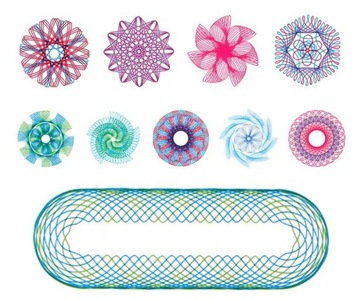 НАБОР ТВОРЧЕСКИХ СПИРОГРАФОВ ДЛЯ РИСОВАНИЯ УЗОРОВ XXL ШАБЛОНЫ РУЧКИ КАРТОЧКИ