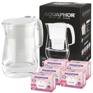 Dzbanek filtrujący Aquaphor + wkład maxfor+ Mg x5