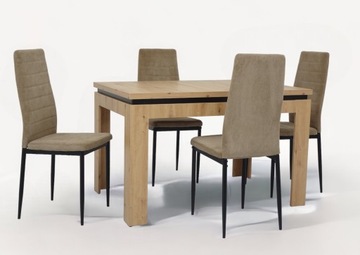 Komplet Stół 80x120 rozkładany 4 krzesła KOLORY