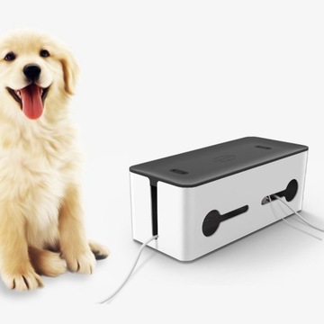 Кабельный органайзер, контейнер для S-полосок, чёрный и белый