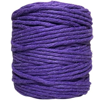 Нитка хлопковая макраме 5мм 100м хаки