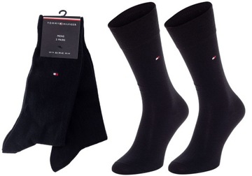 TOMMY HILFIGER SKARPETY SKARPETKI 2 PARY BLACK r.39-42