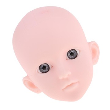 1/4 Female BJD Head Sculpt With Gray Eyes For Ball