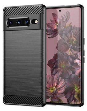 Etui CARBON Case OBUDOWA Plecki Pokrowiec + SZKŁO do Google Pixel 7 Pro