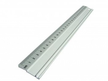 LINIJKA ALUMINIOWA 30cm Geometria Matematyka