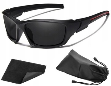 OKULARY MĘSKIE POLARYZACYJNE SPORTOWE ROWER UV400
