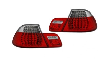 Lampy tył BMW E46 99-03 COUPE RED WHITE LED