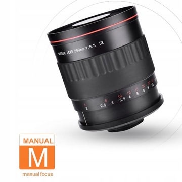 Ultrateleobiektyw pełnoklatkowy 500 mm F6,3 z