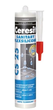 Ceresit - CS 25 ANTRACITE - silikon sanitarny 280 ml